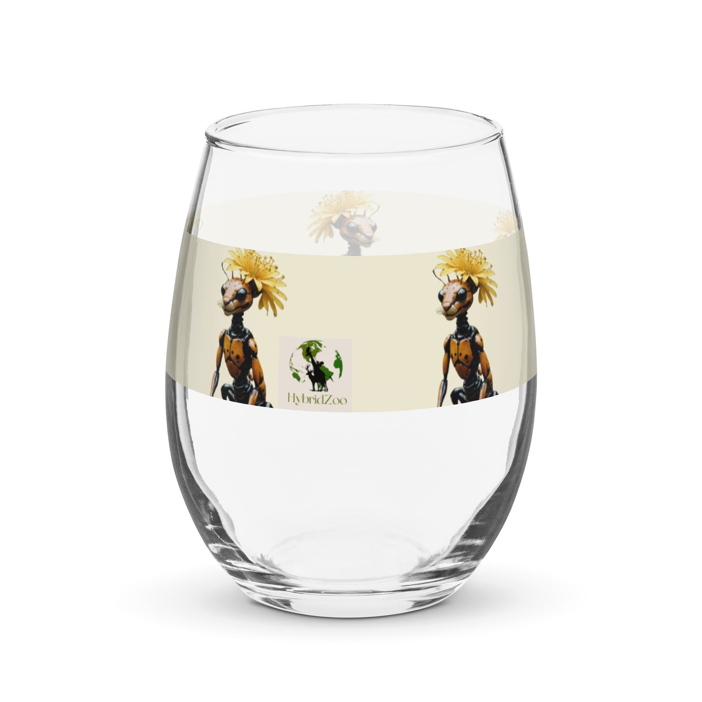 Stemless wine glass